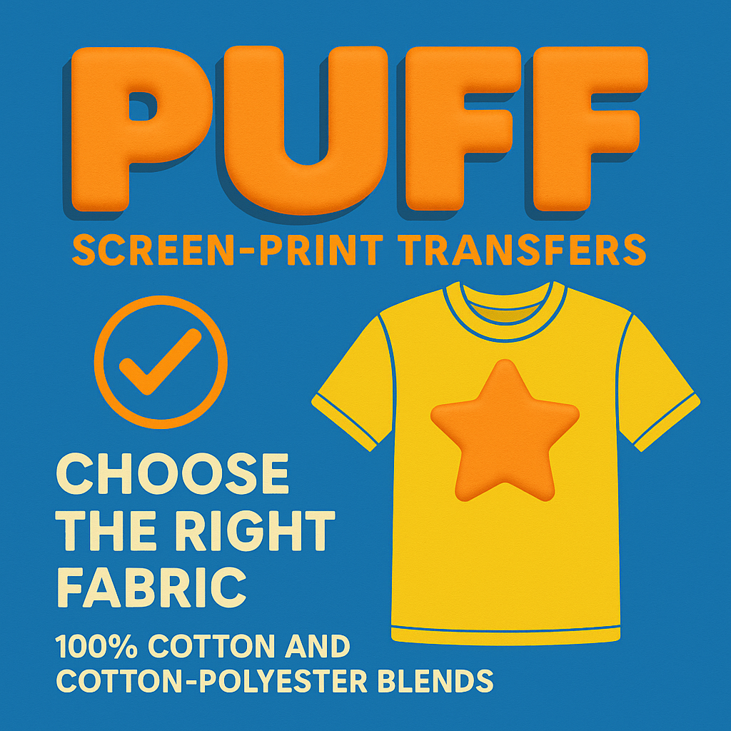 Why Puff Transfers Love Cotton and Poly Blends