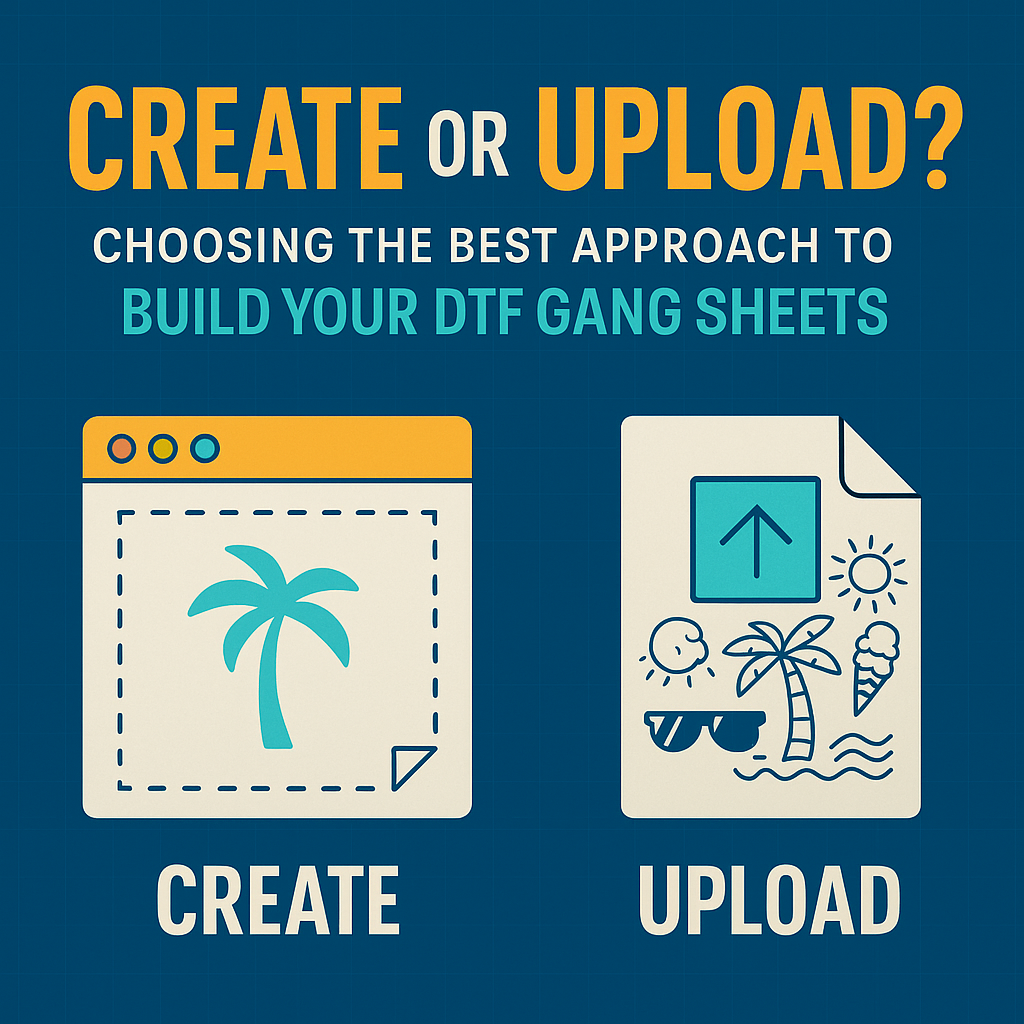 Create or Upload? Choosing the Best Approach to Build Your DTF Gang Sheets
