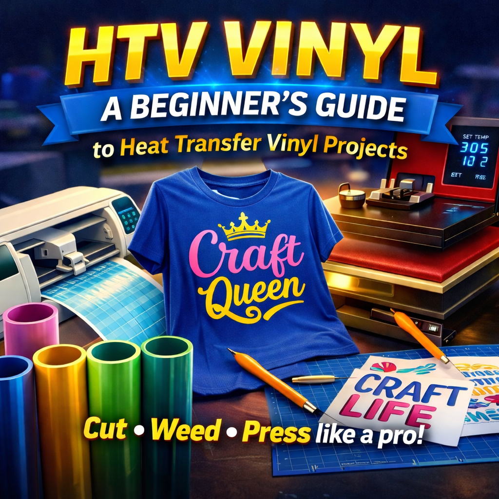 HTV Vinyl A Beginner’s Guide to Heat Transfer Vinyl Projects