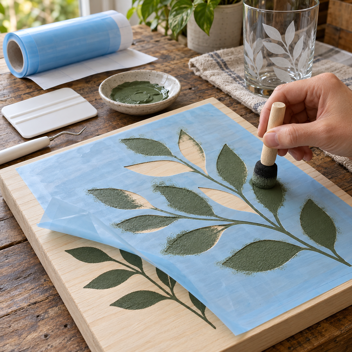 Vinyl Stencil 101: Painting Signs and Etching Glass