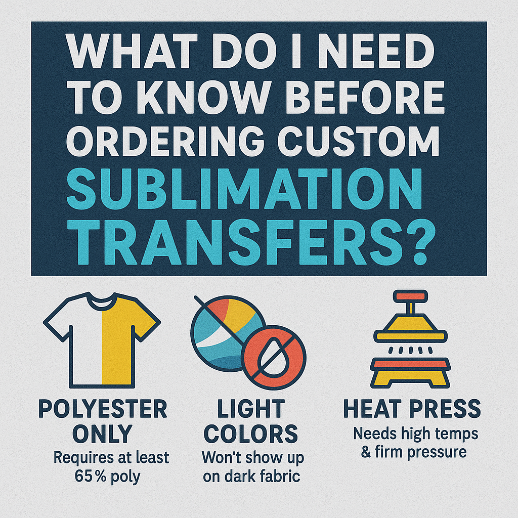 What Do I Need to Know Before Ordering Custom Sublimation Transfers?