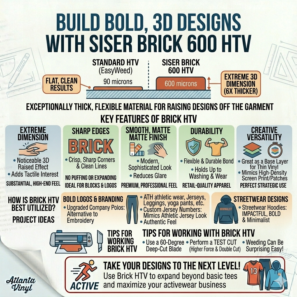 What is Brick HTV? A Guide to Creating 3D Designs