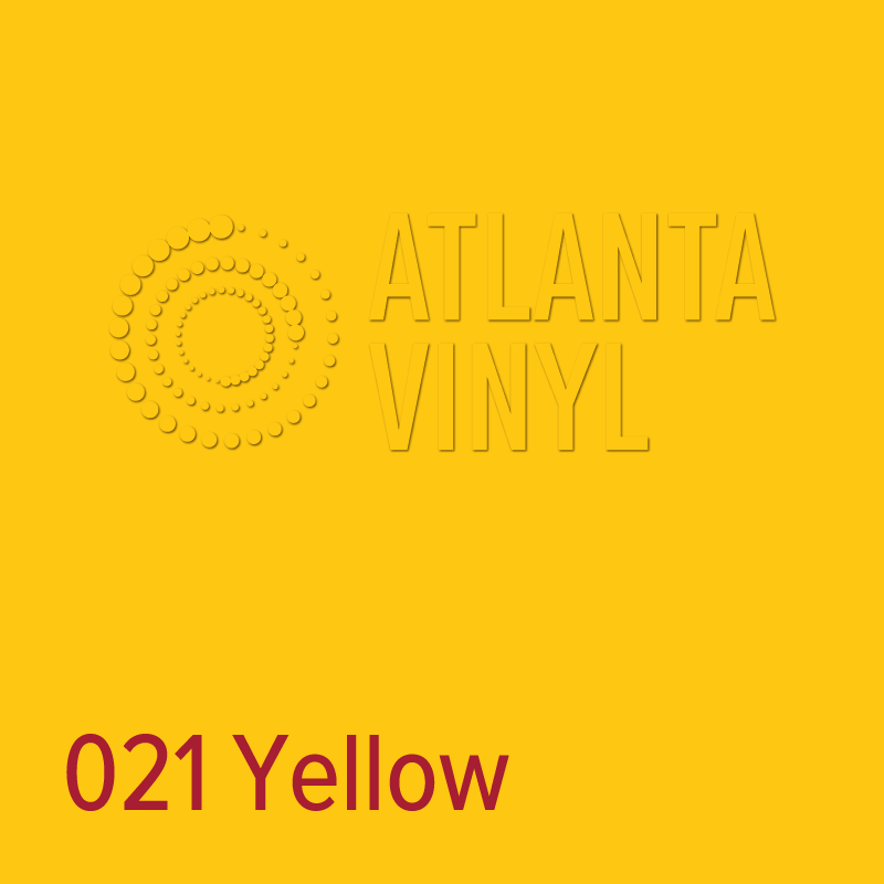 021 Yellow Oracal 651 Permanent Vinyl (24" Roll)