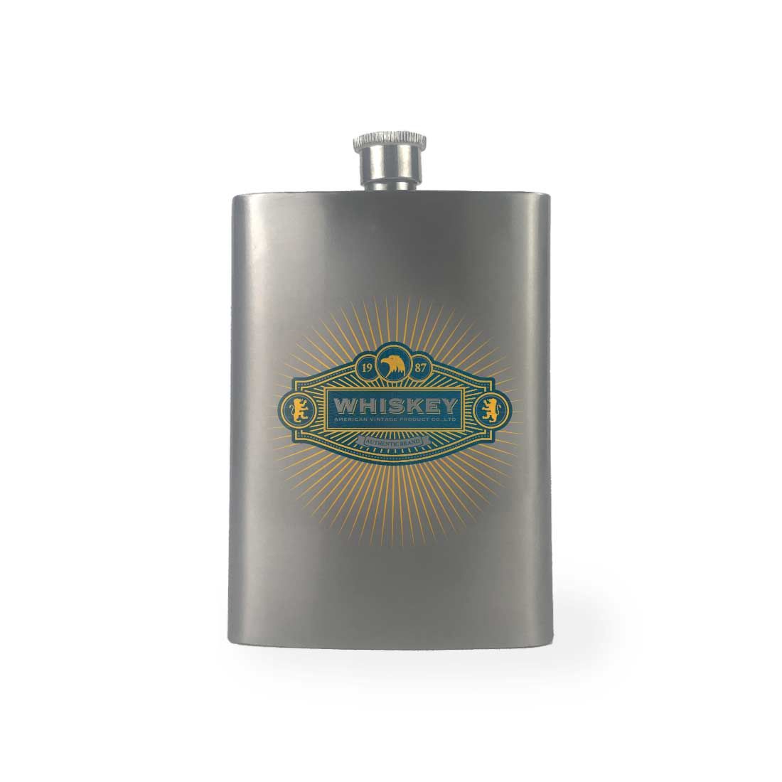 Stainless Steel Sublimation Hip Flask - 8oz - 60/Case