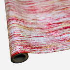Foil - Red Striations - 12" x 25 feet