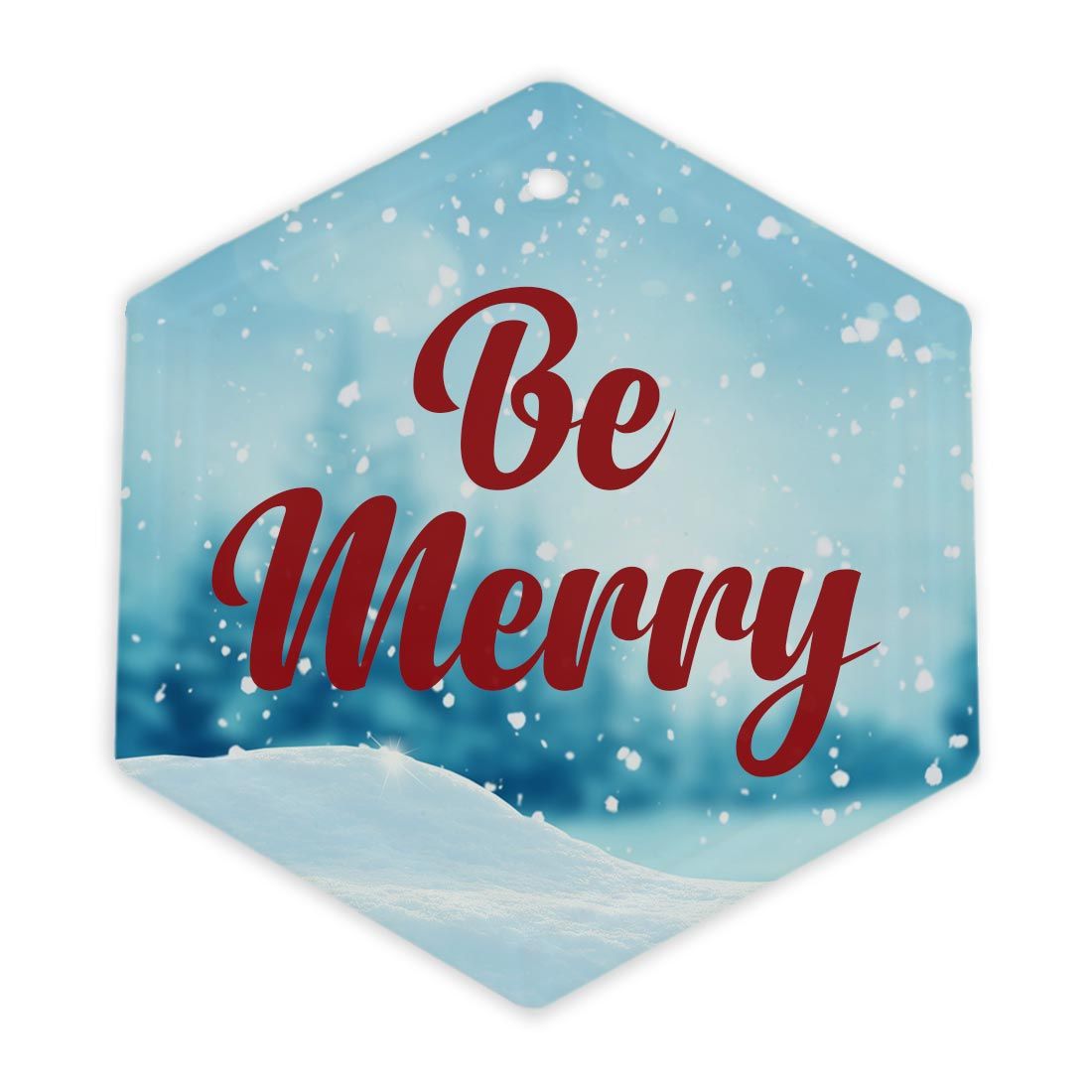 Glass Sublimation Holiday Ornament - 3.5" - 8/Pack