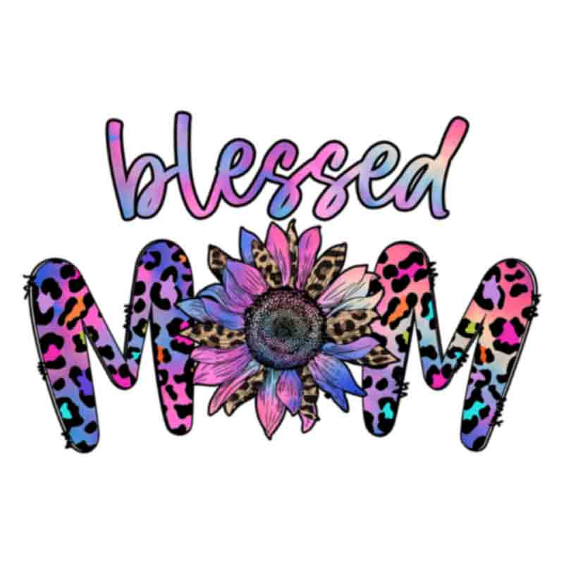 Blessed Mom Leopard Purple (DTF Transfer)