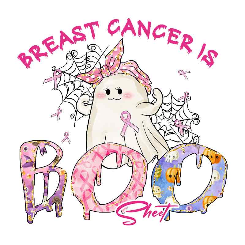 Breast Cancer Awareness - Breast Cancer is Boo Sheet 2 (DTF Transfer)