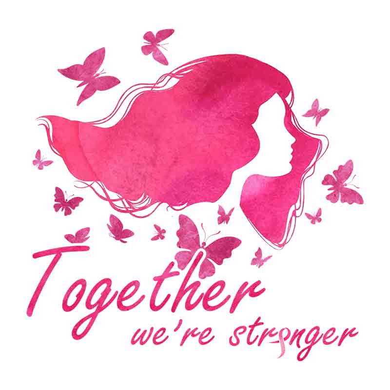 Breast Cancer Awareness - Together We're Stronger (DTF Transfer)