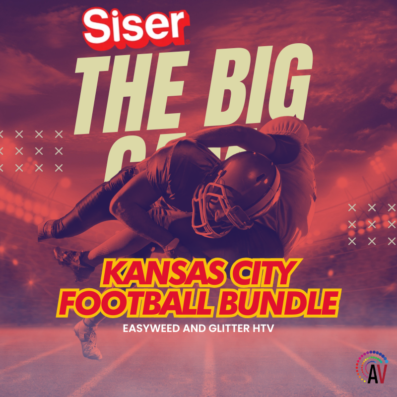 Das Big Game Bundle: Kansas City - Siser EasyWeed & Glitter HTV Bundle (8 Farben)
