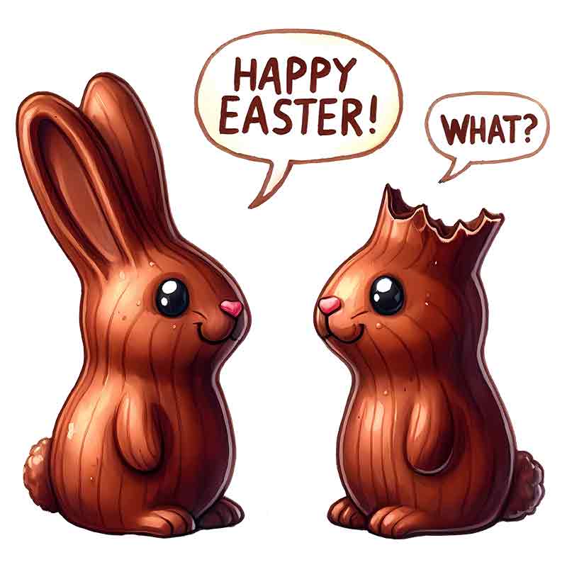 Happy Easter Chocolate (DTF Transfer)