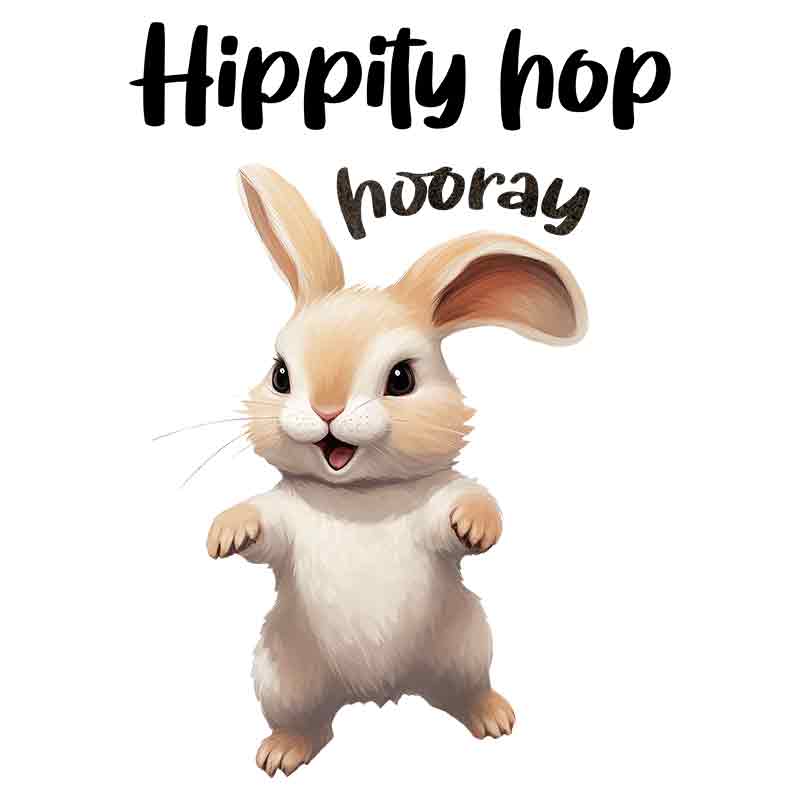 Hippity Hop Hooray #2 (DTF Transfer)