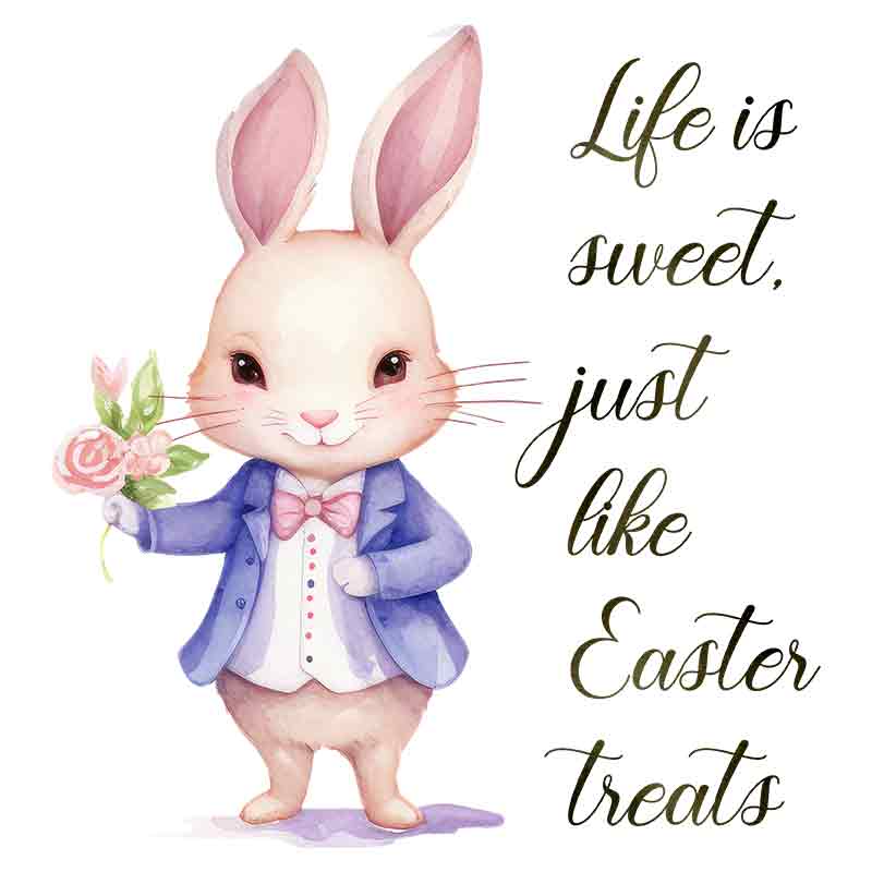Life Is Sweet Just Like Easter Treats #2 (DTF Transfer)