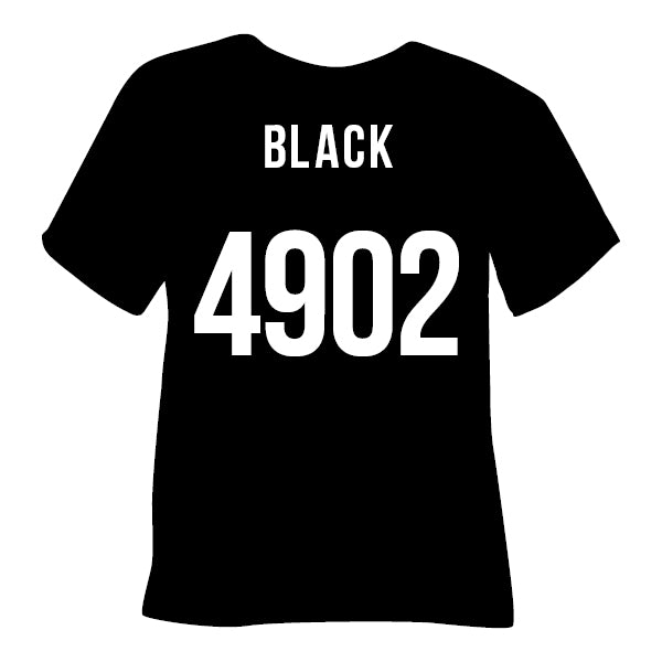 4902 Black Poli-Flex Turbo Heat Transfer Vinyl (HTV)