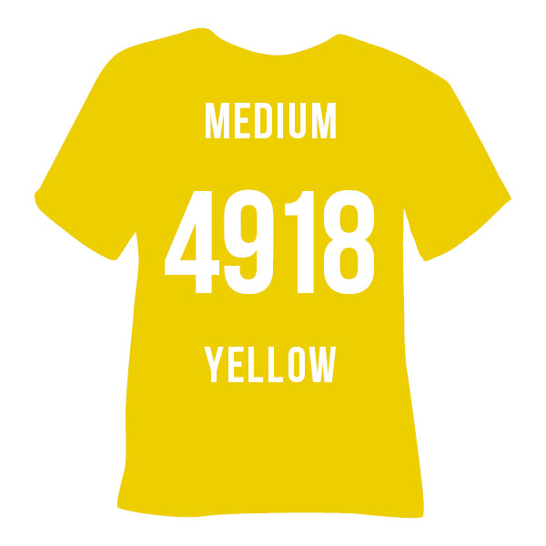 4918 Medium Yellow Poli-Flex Turbo Heat Transfer Vinyl (HTV)