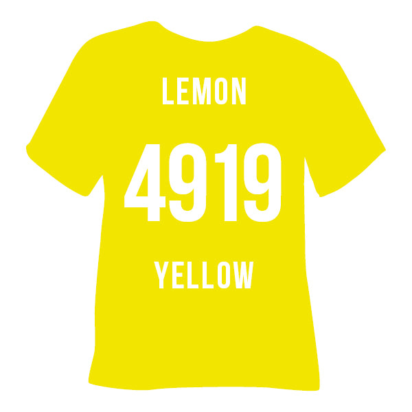 4919 Lemon Yellow Poli-Flex Turbo Heat Transfer Vinyl (HTV)