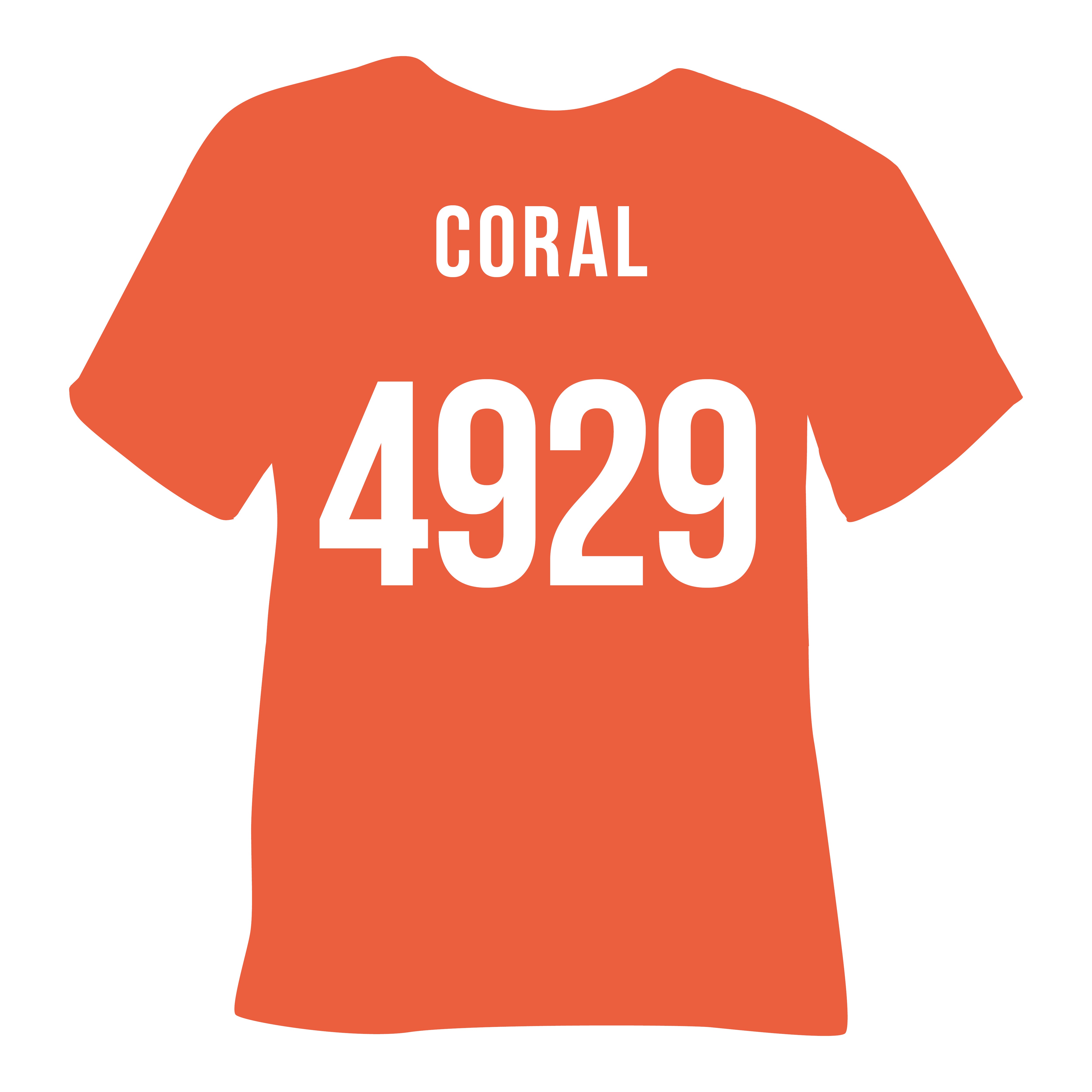 4929 Coral Poli-Flex Turbo Heat Transfer Vinyl (HTV)
