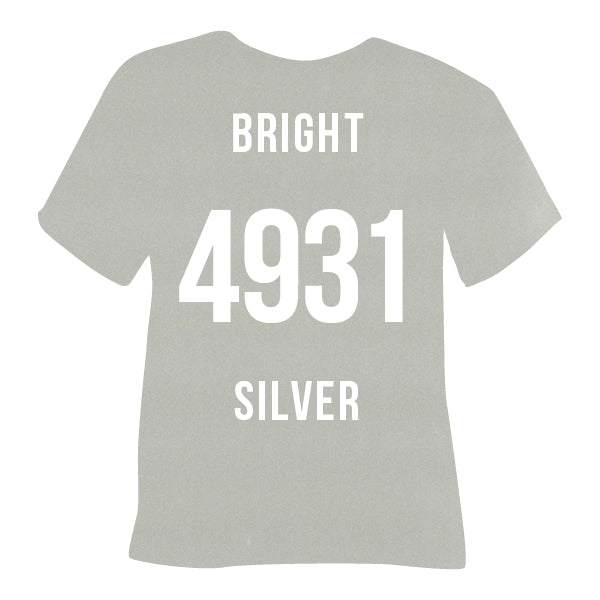 4931 Bright Silver Poli-Flex Turbo Heat Transfer Vinyl (HTV)