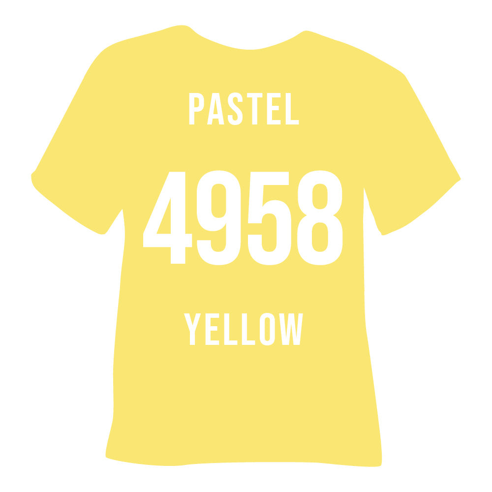 4958 Pastel Yellow Poli-Flex Turbo Heat Transfer Vinyl (HTV)