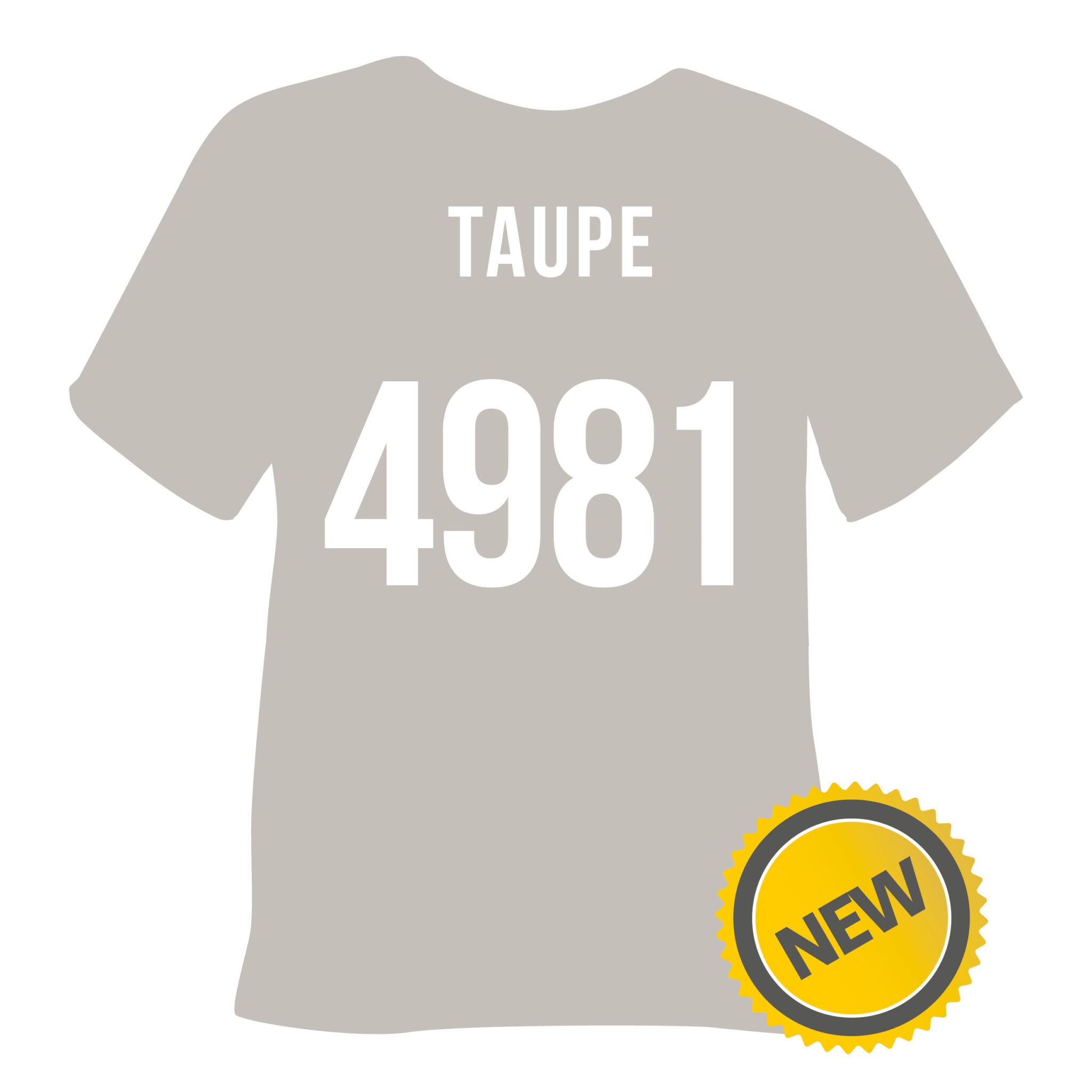 4981 Taupe Poli-Flex Turbo Heat Transfer Vinyl (HTV)