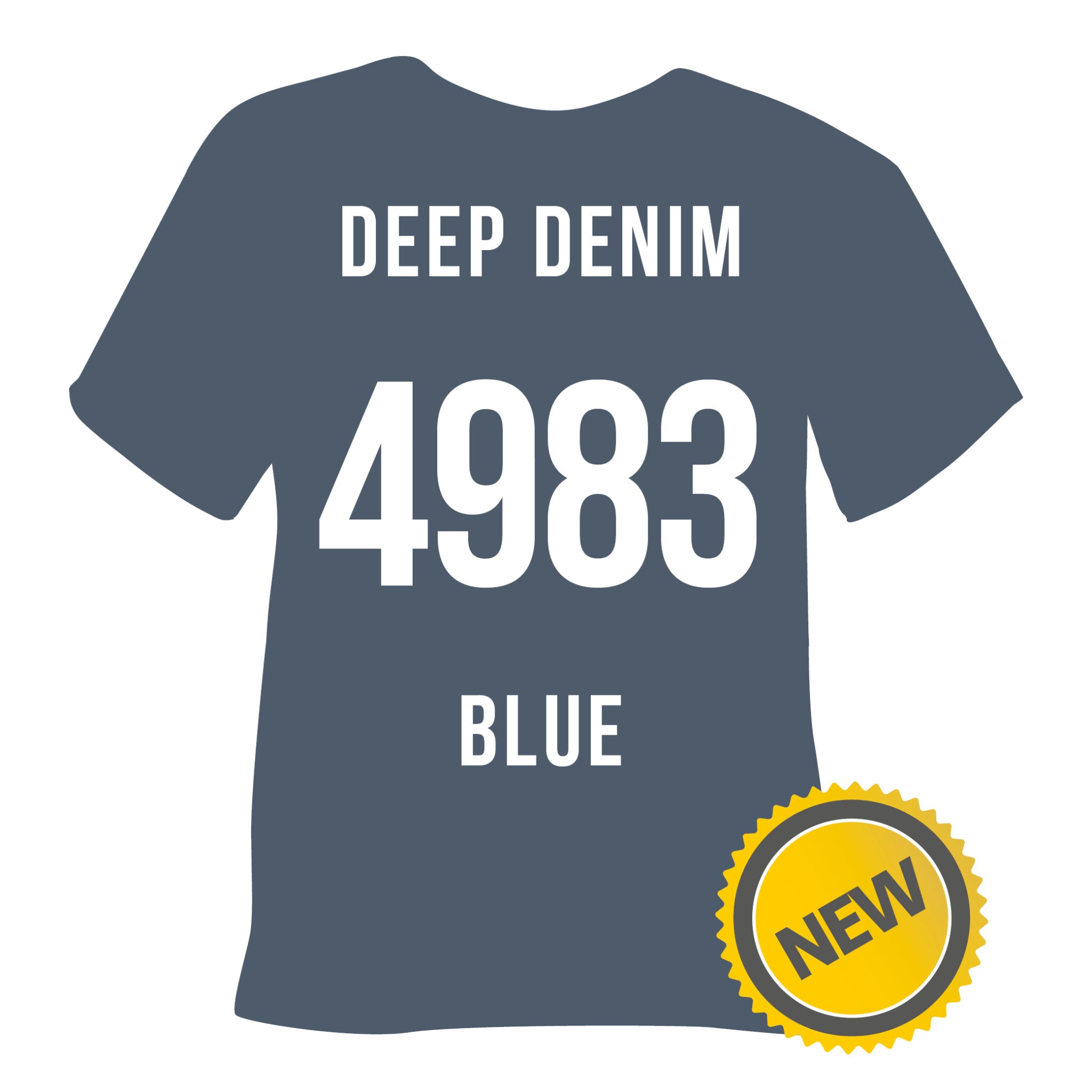 4983 Deep Denim Blue Poli-Flex Turbo Heat Transfer Vinyl (HTV)