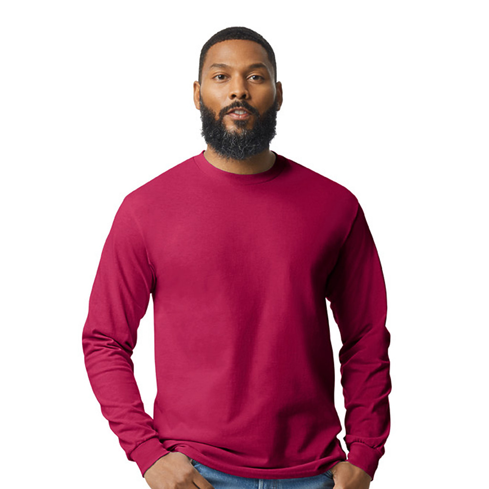 フランクアンドアイリーン tee lab 長袖シャツ レッド Gildan Adult Unisex 100% Cotton Long Sleeve T-Shirt | Soft