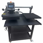 Hyper Stamp 16" x 20" Double Station Heat Press with Smart Control Touch Screen by Printomize America showcasing heavy-duty design for custom printing.