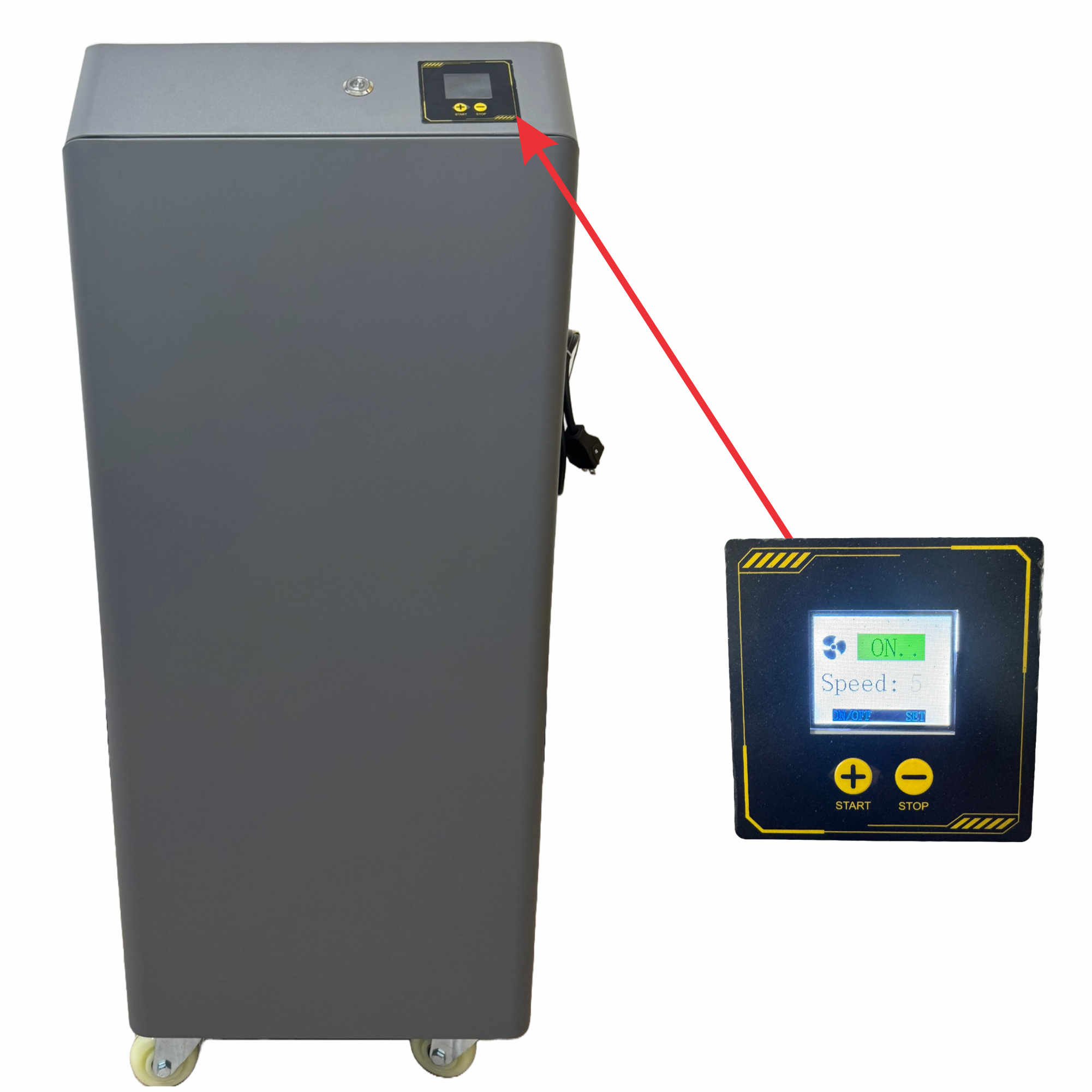 PAJS-101 Rauchabsaugung für DTF-Drucker – Fortschrittliches Rauchfiltersystem, 250 m³/h Luftleistung