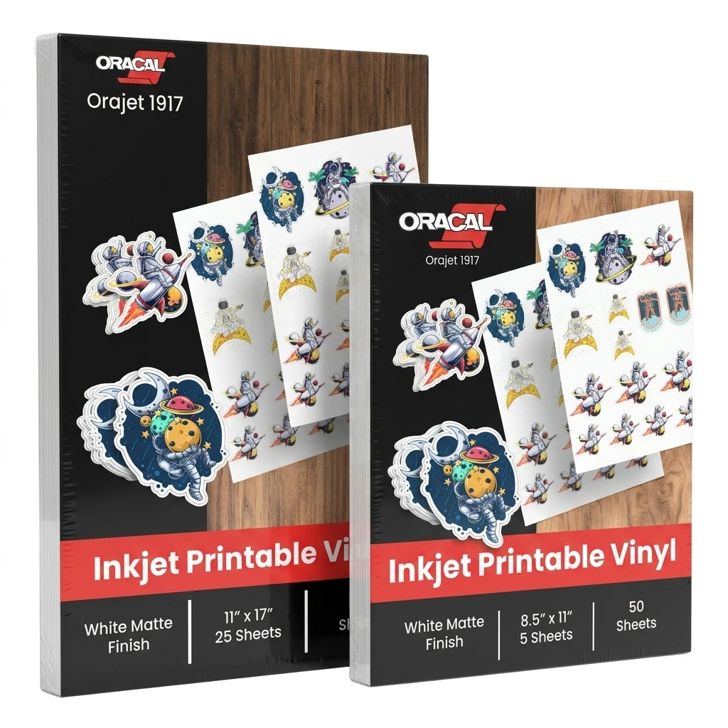 ORAJET 1917 Inkjet Printable Vinyl Sheets | 8.5x11 & 11x17