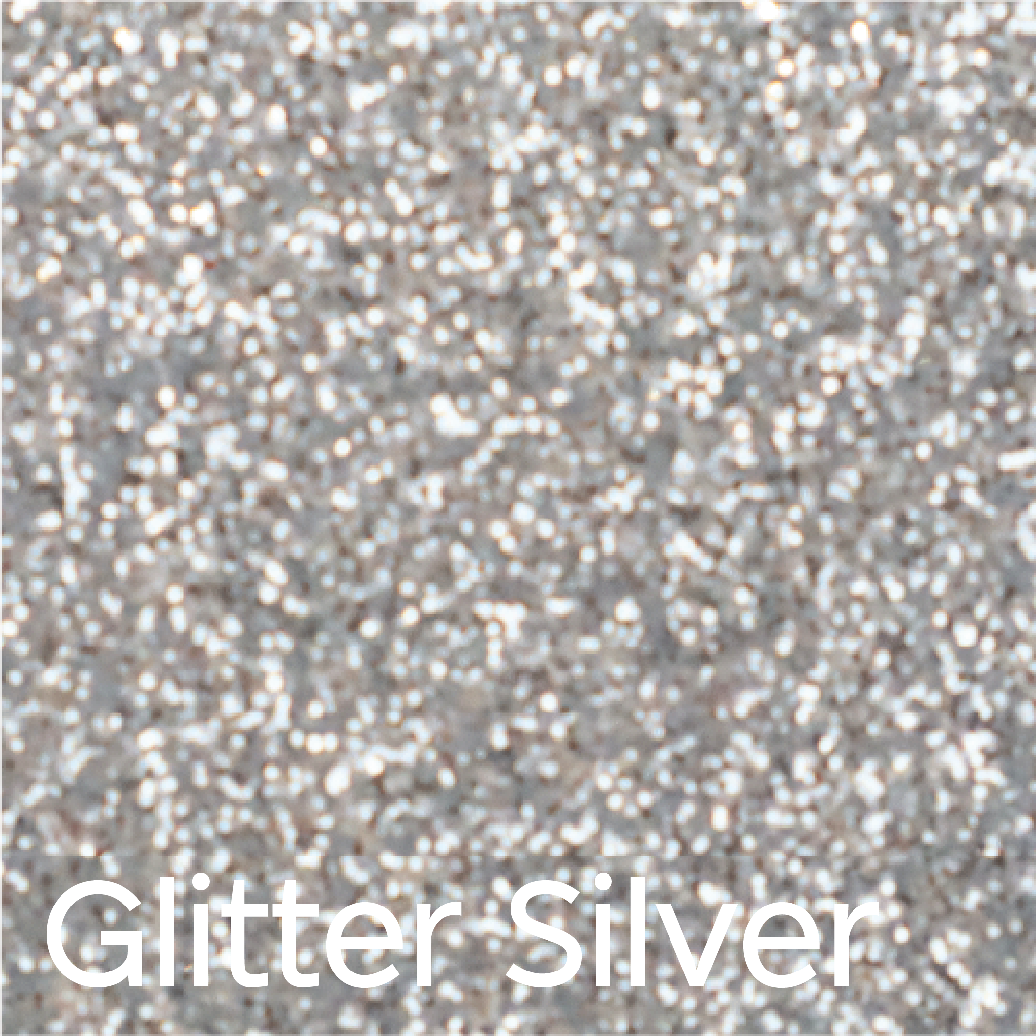 Silver Glitter PARART 3D Puff Heat Transfer Vinyl (HTV)