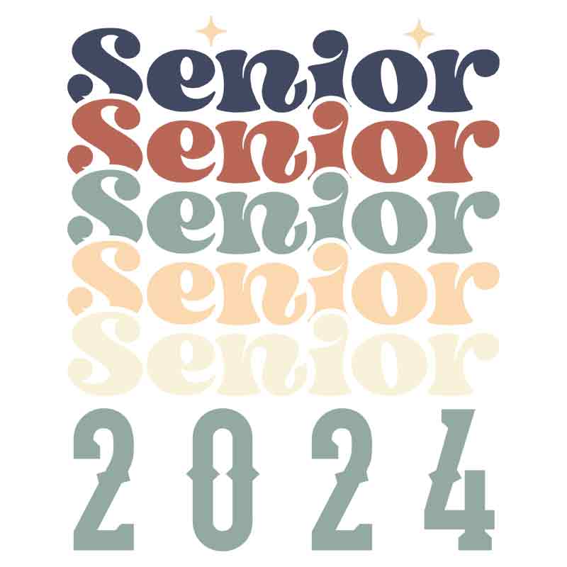 Senior 2024 Stacked #2 (DTF Transfer)