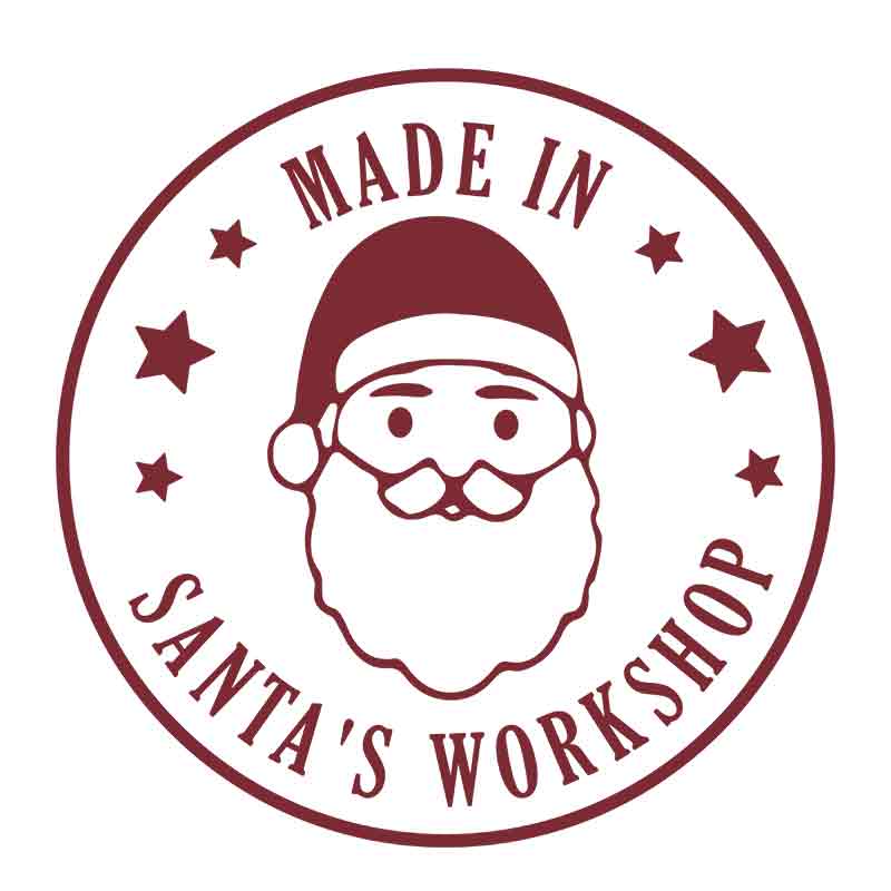 Stamp Made In Santas Workshop Dtf Transfer