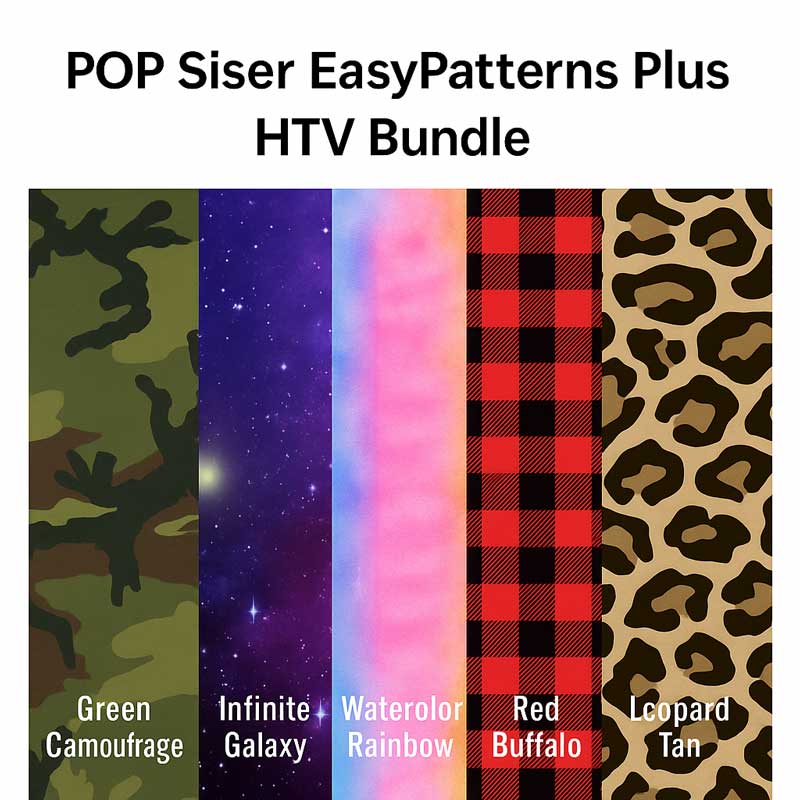 POP Siser EasyPatterns Plus HTV-Set (5 Bögen)