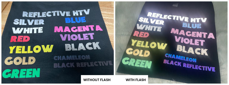 Vinilo de transferencia de calor reflectante amarillo (HTV)