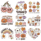 Retro Halloween DTF Transfers Gang Sheet for Custom Apparel - 10 Designs