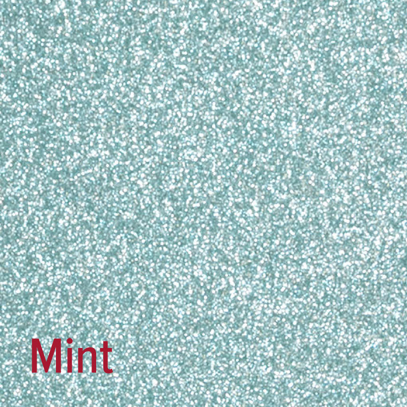 20" Mint Siser Glitter Heat Transfer Vinyl (HTV)