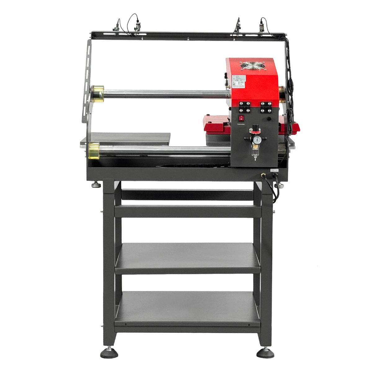 VECTOR 16” x 20” Dual Station Pneumatic Heat Press with Integrated Stand & Laser Alignment