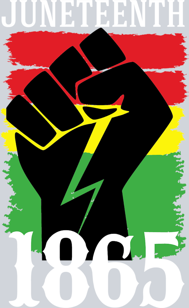 Juneteenth 1865 Stripes Fist - STK03350