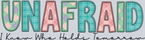 Unafraid I Know Who Holds Tomorrow Black Png - STK06210