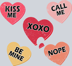 Candy Heart Sayings - STK01212