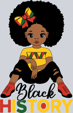 Black History Girl Sitting - STK00680
