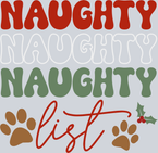 Pets Naughty List Paw Prints - STK04876