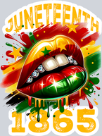 Juneteenth 1865 Lips White - STK03347