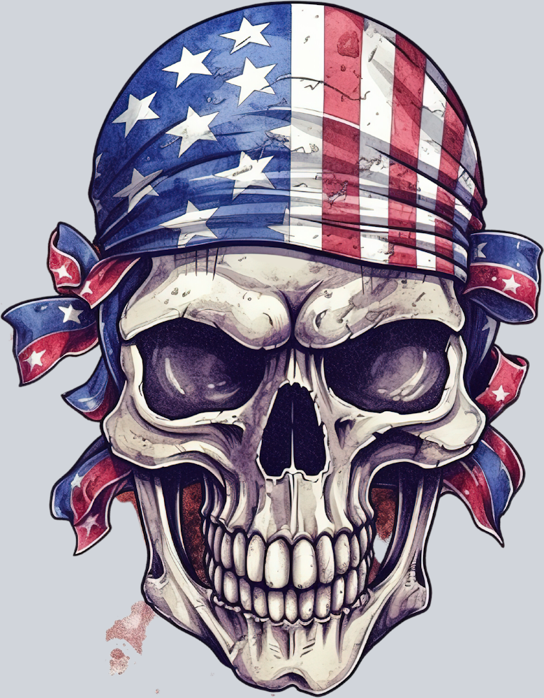Skull Patriotic 6 - STK05545
