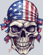 Skull Patriotic 6 - STK05545