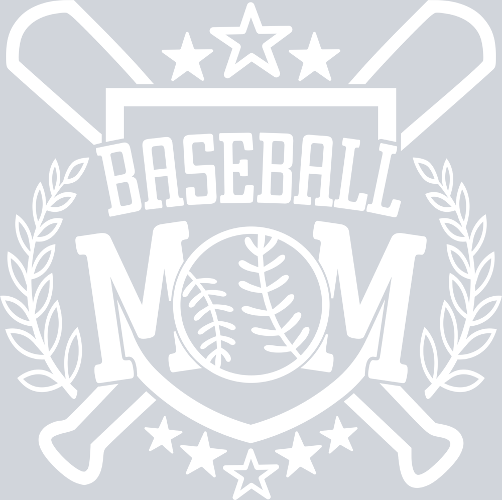Baseball Mom - White - STK00417