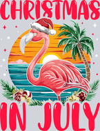Christmas In July Flamingo 2 - STK01311
