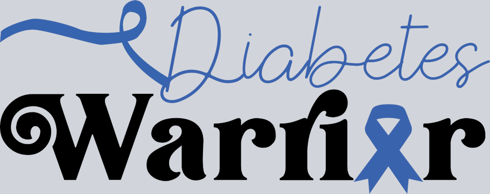 Diabetes Ribbon Warrior Blue - STK01638