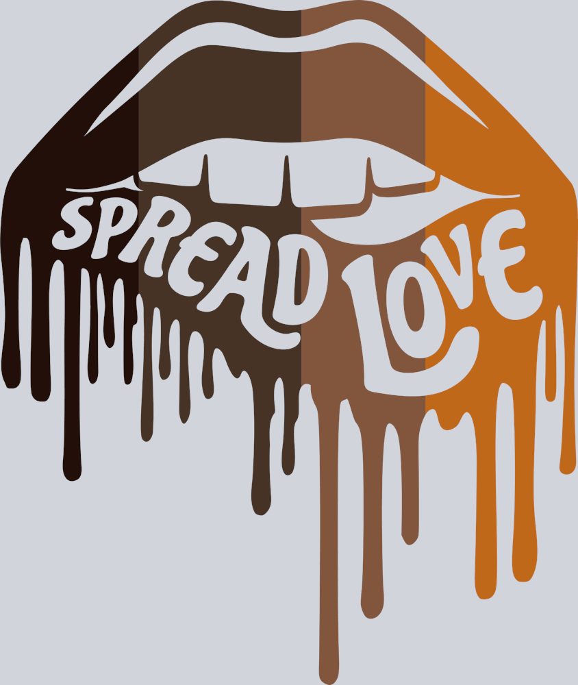 Spread Love Melanin Lips - STK05754