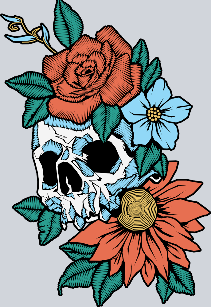 Skull Flores - STK05534